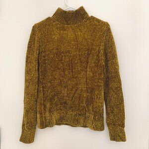 New COS Chenille Mock Neck Jumper with Zip Back Closure XS